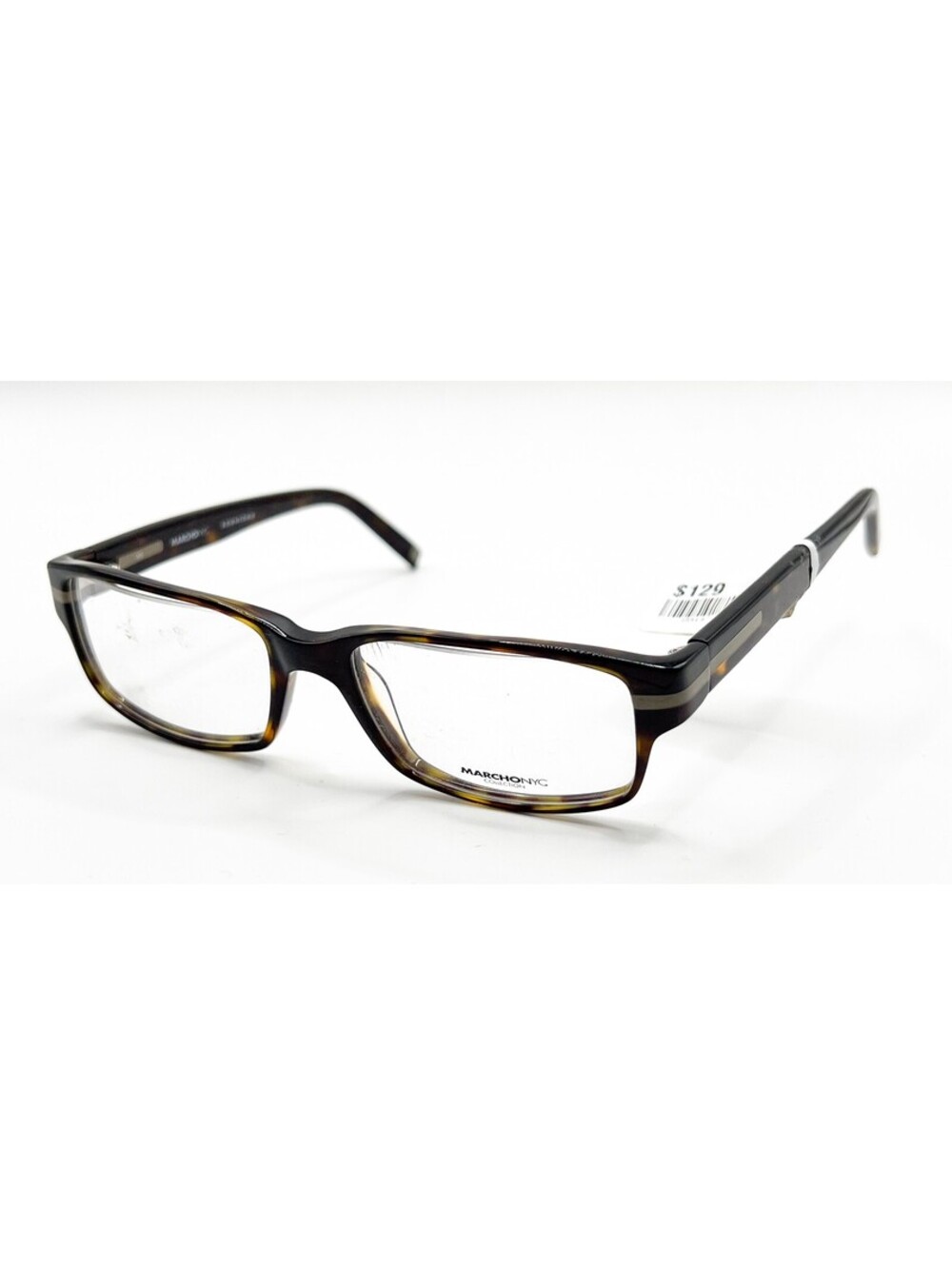 Marchon Nyc Mercer 215 Tortoise Authentic Eyeglasses 50-16-130